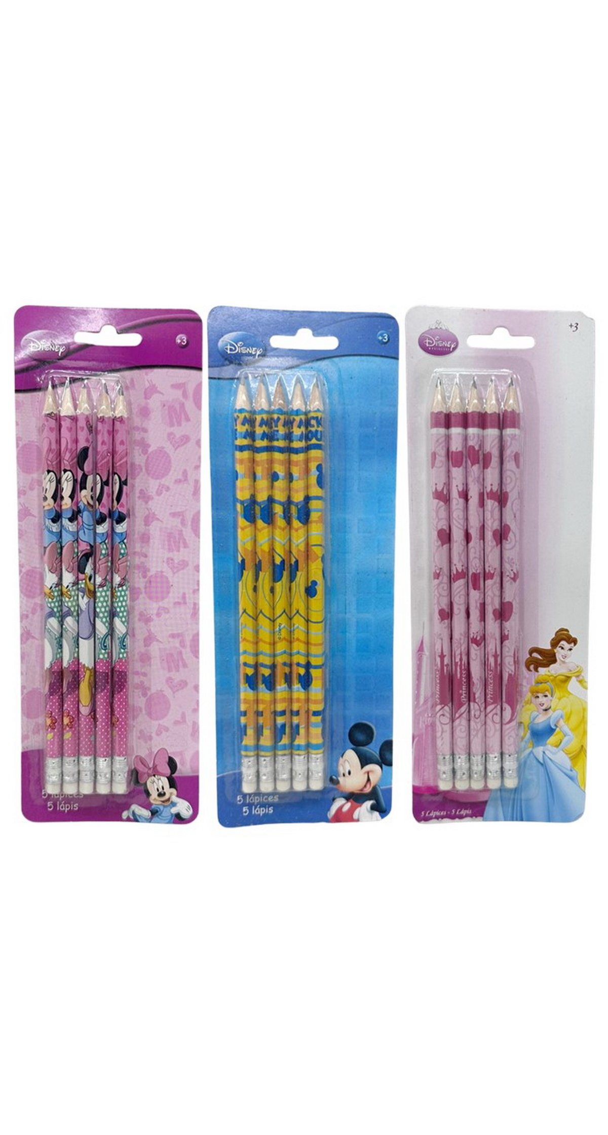 Disney Pencil Set (Assorted Characters) - 5pk