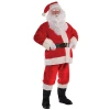 Plush Santa Suit with Wig & Beard - Adult Size Large / Extra Large