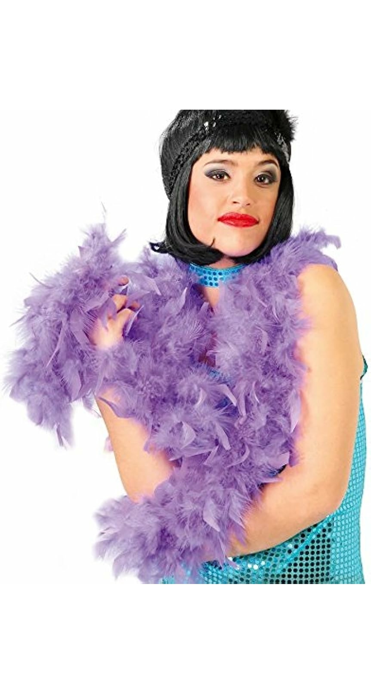 Boa With Lilac Feather (40 Grams) - 1.80m