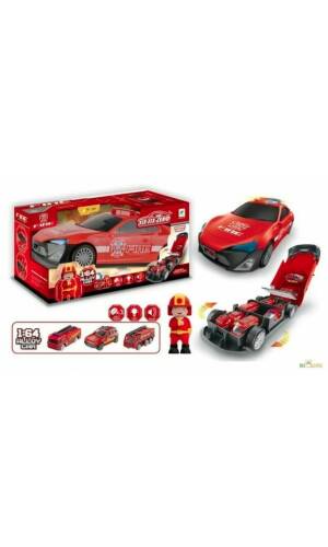 Garage Series Fire Car With Light And Sound - 30cm x 10cm x 13cm