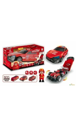 Garage Series Fire Car With Light And Sound - 30cm x 10cm x 13cm
