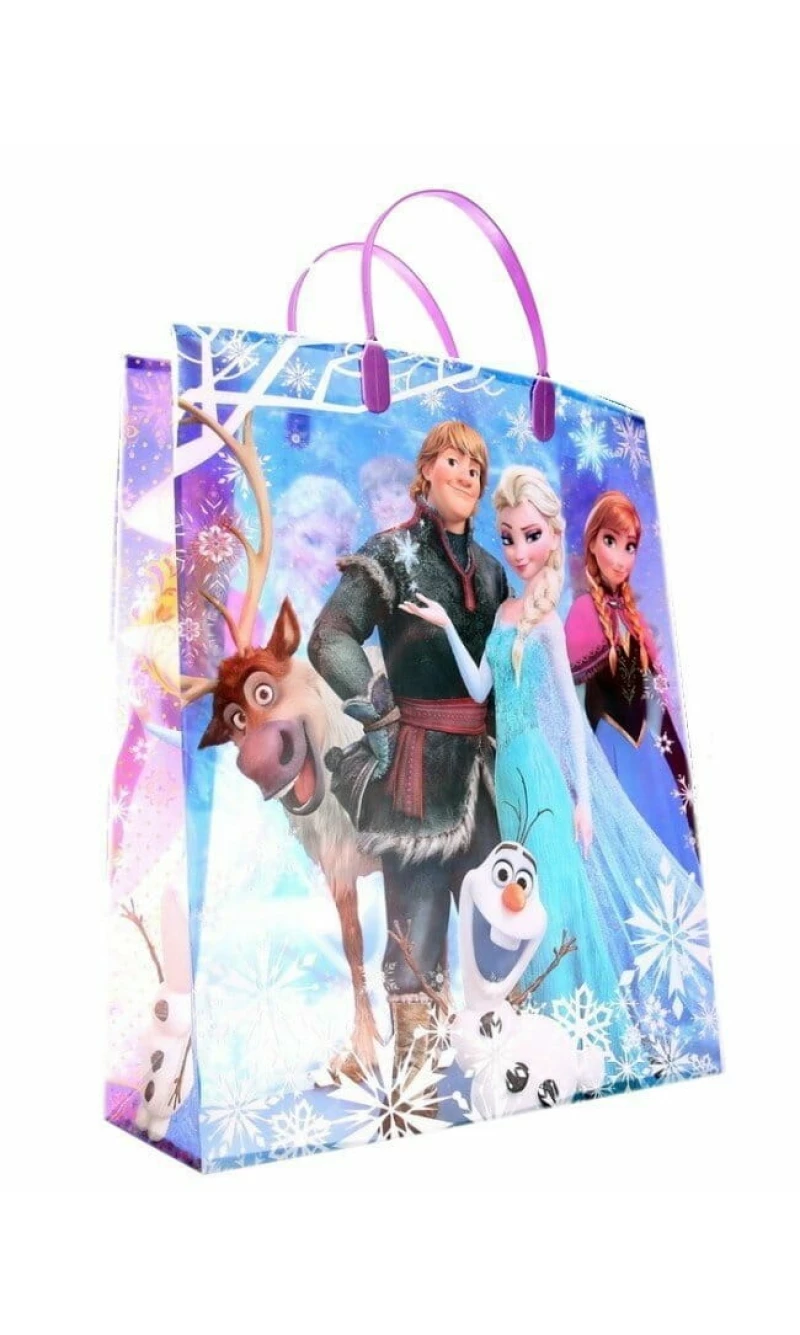 Frozen Plastic Gift Bag (Elsa Anna Kristoff Sven) - 32cm x 39cm