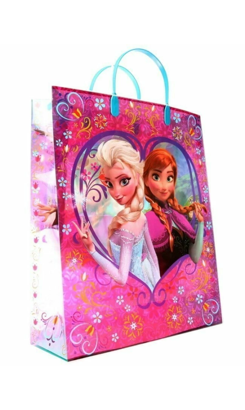 Frozen Plastic Gift Bag (Elsa & Anna) - 32cm x 39cm