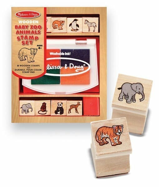 Melissa & Doug Baby Zoo Animals Stamp Set - Melissa & Doug Baby Zoo Animals Stamp Set -