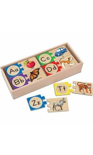Melissa & Doug Self Correcting Alphabet Puzzles - 50pc