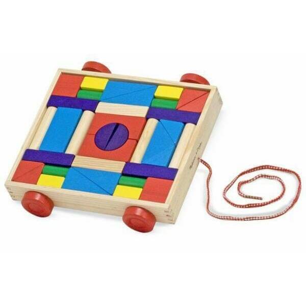 Melissa & Doug Blocks on Wheels - 32cm x 27.5cm