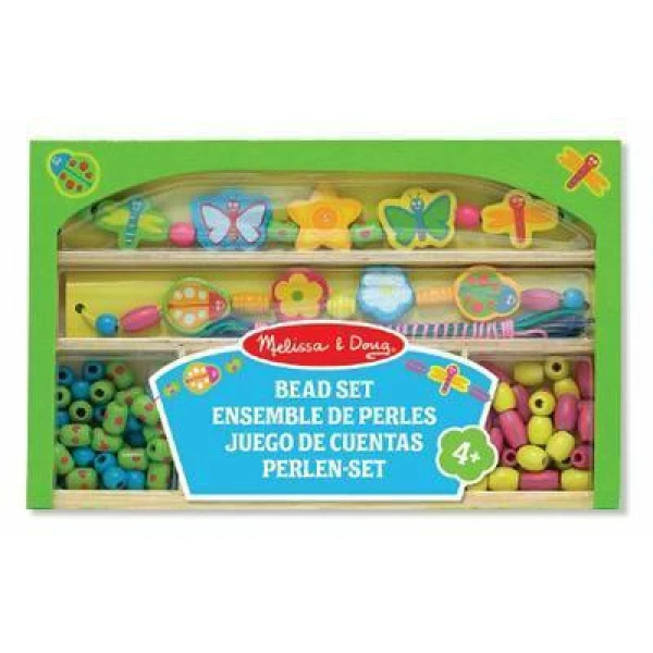 Melissa & Doug Wooden Bead Set - 25cm x 15.5cm