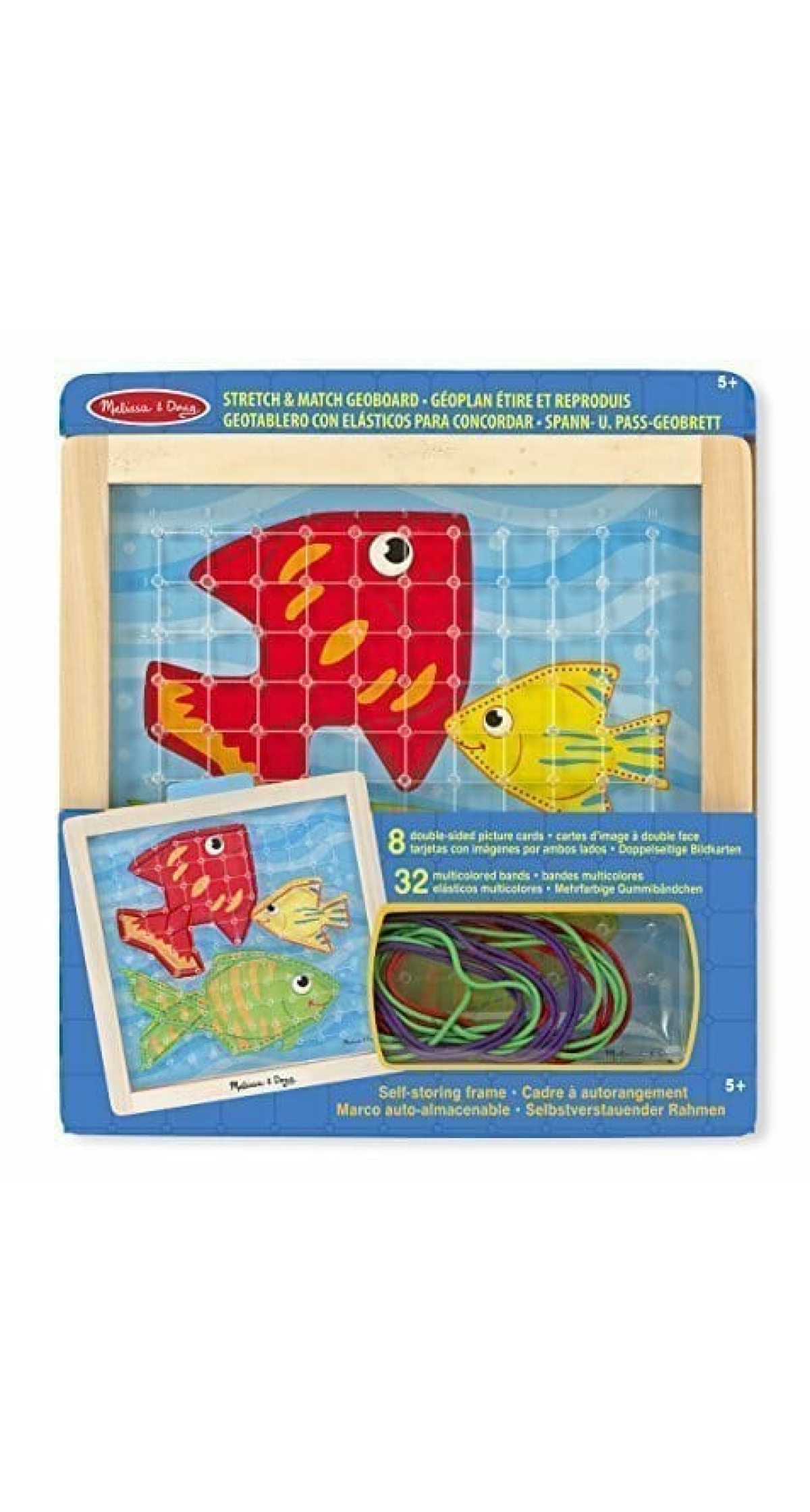 Melissa & Doug Stretch & Match Geoboard - 28cm x 30.5cm
