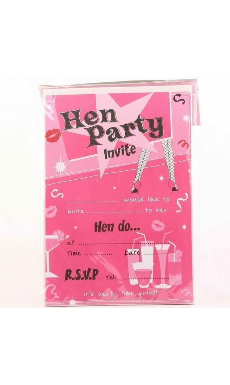 Hen Party Invitations - 10pk