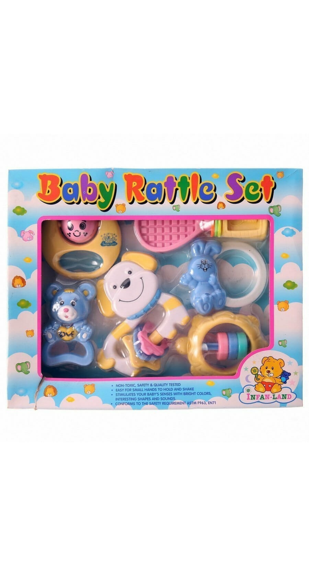 Baby Rattle Set (Assorted) - 6pk