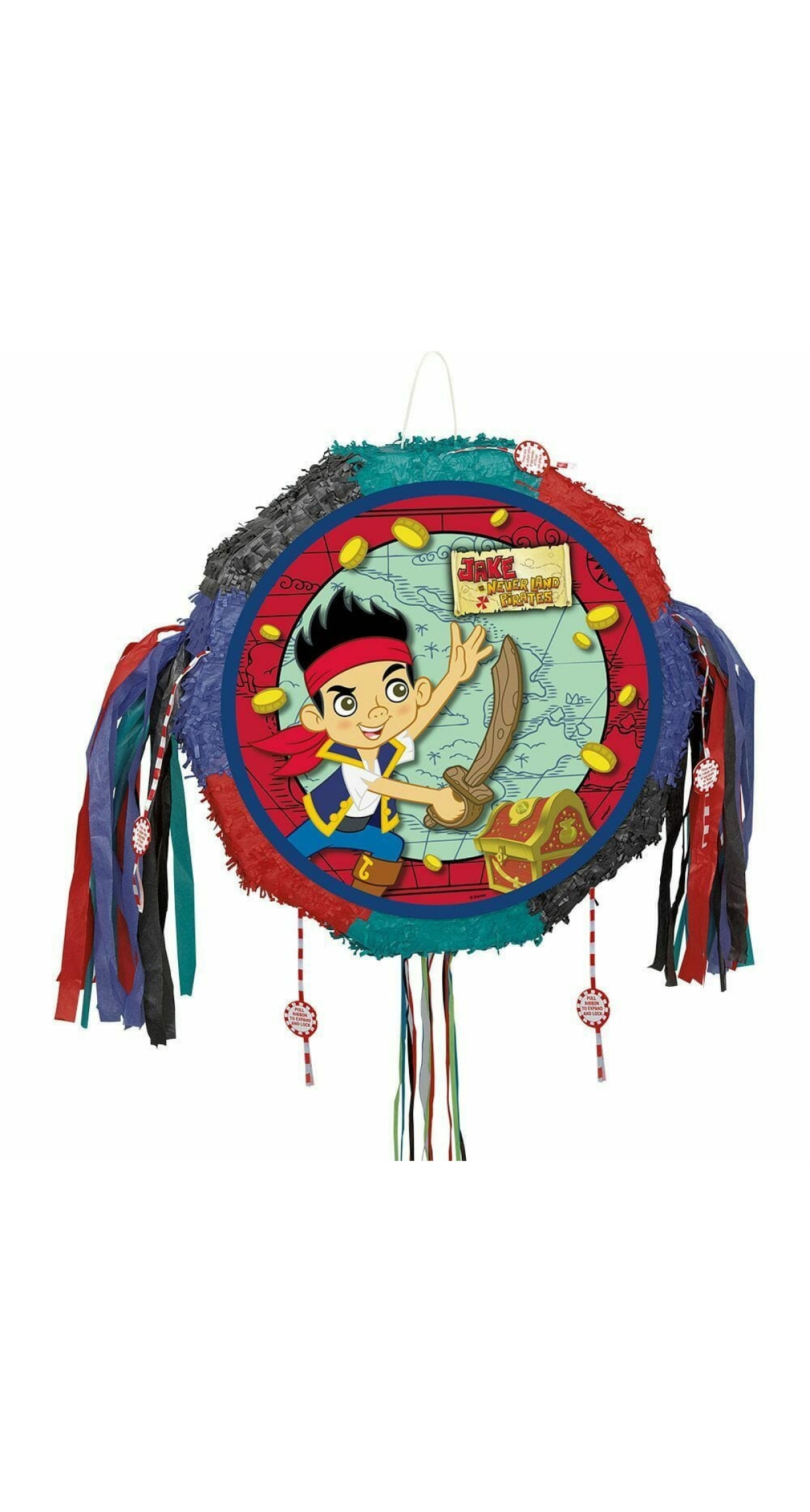 Jake and the Neverland Pirates Pull Pinata 12 Strings - 47cm x 47cm