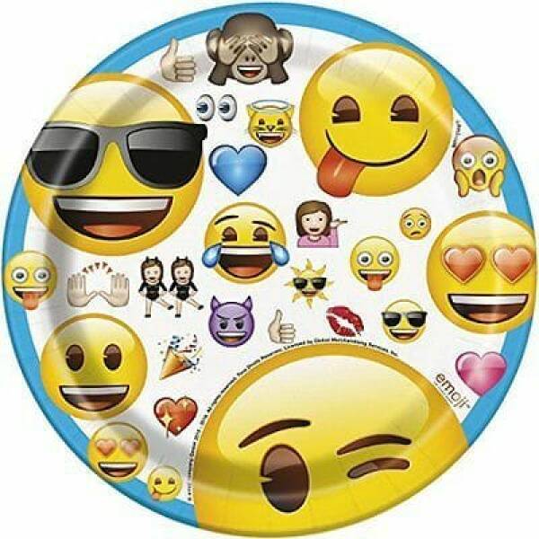 Emoji Small Plates 17.1cm - 8pk