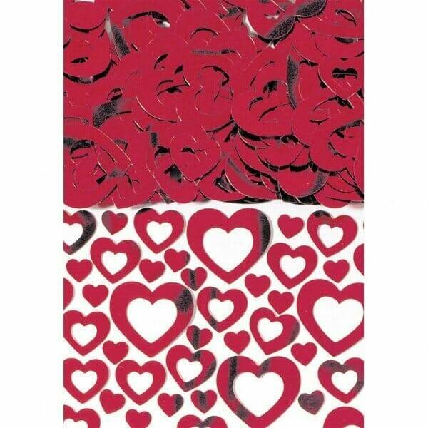Confetti Heart Shimmer Red - 14g