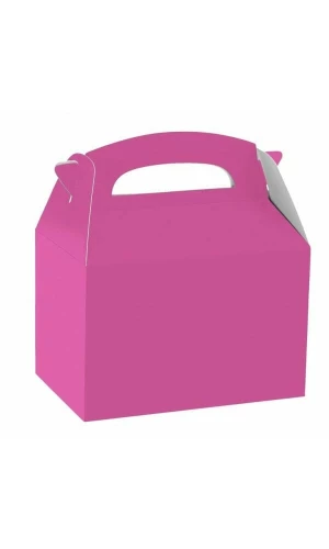 Bright Pink Party Boxes - 20cm x 15cm x 9.5cm