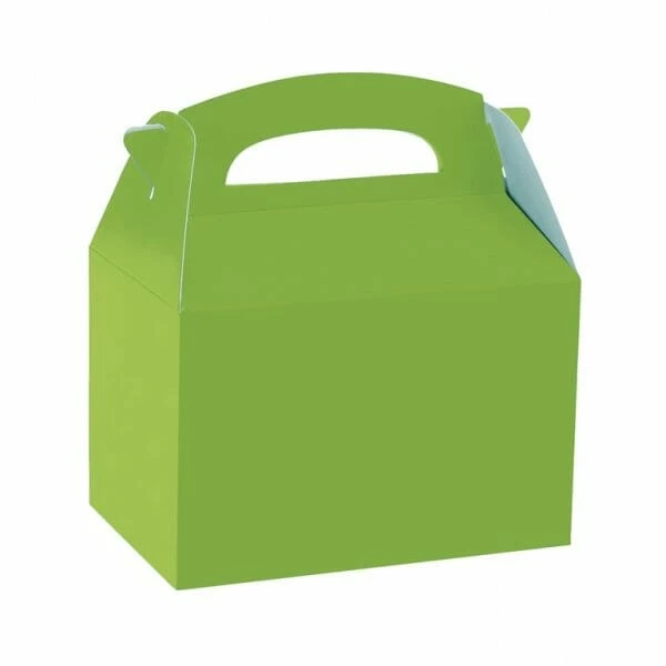 Kiwi Green Party Boxes - 20cm x 15cm x 9.5cm