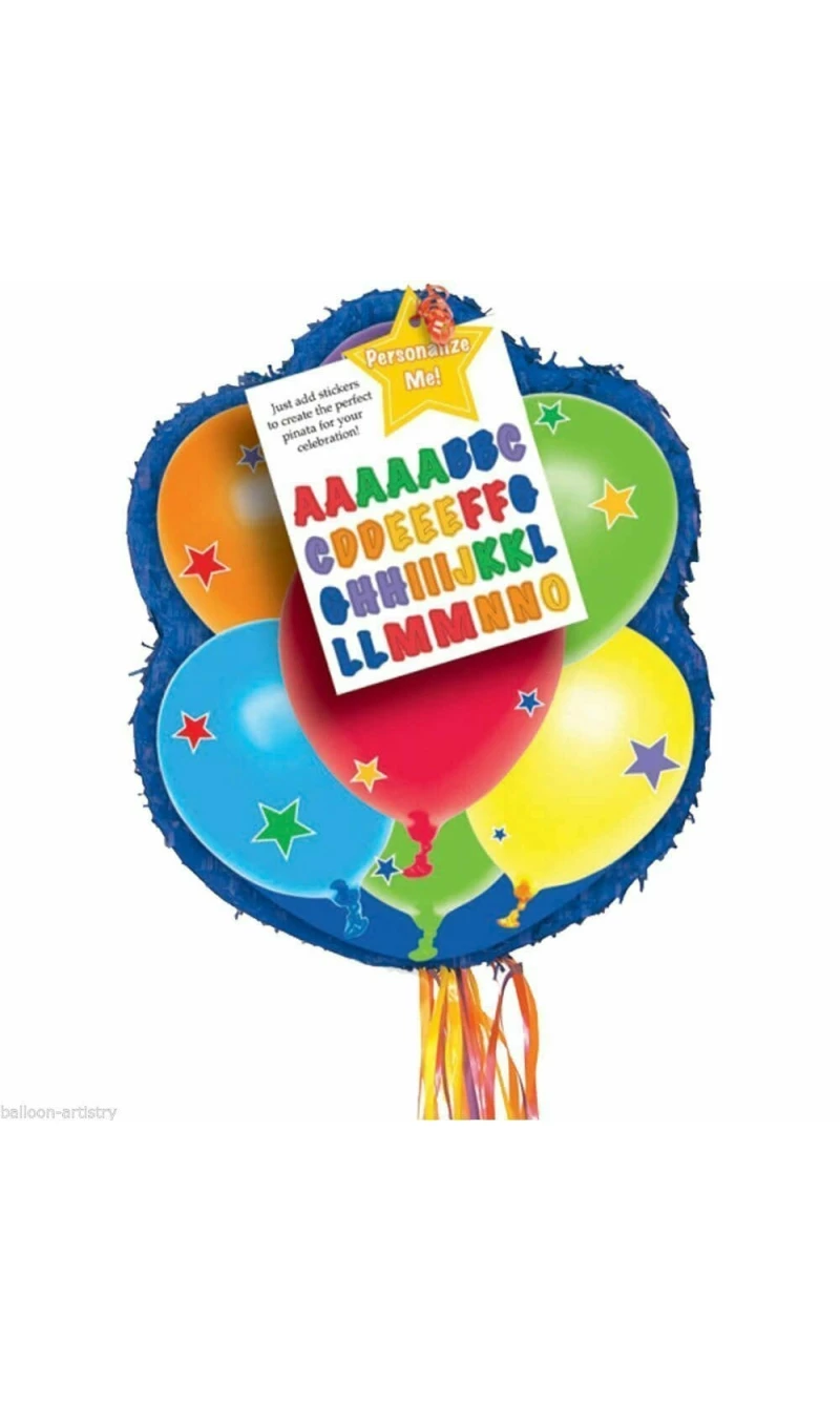 Balloon Design Personalisable Pull Piñata 20 Strings - 45cm