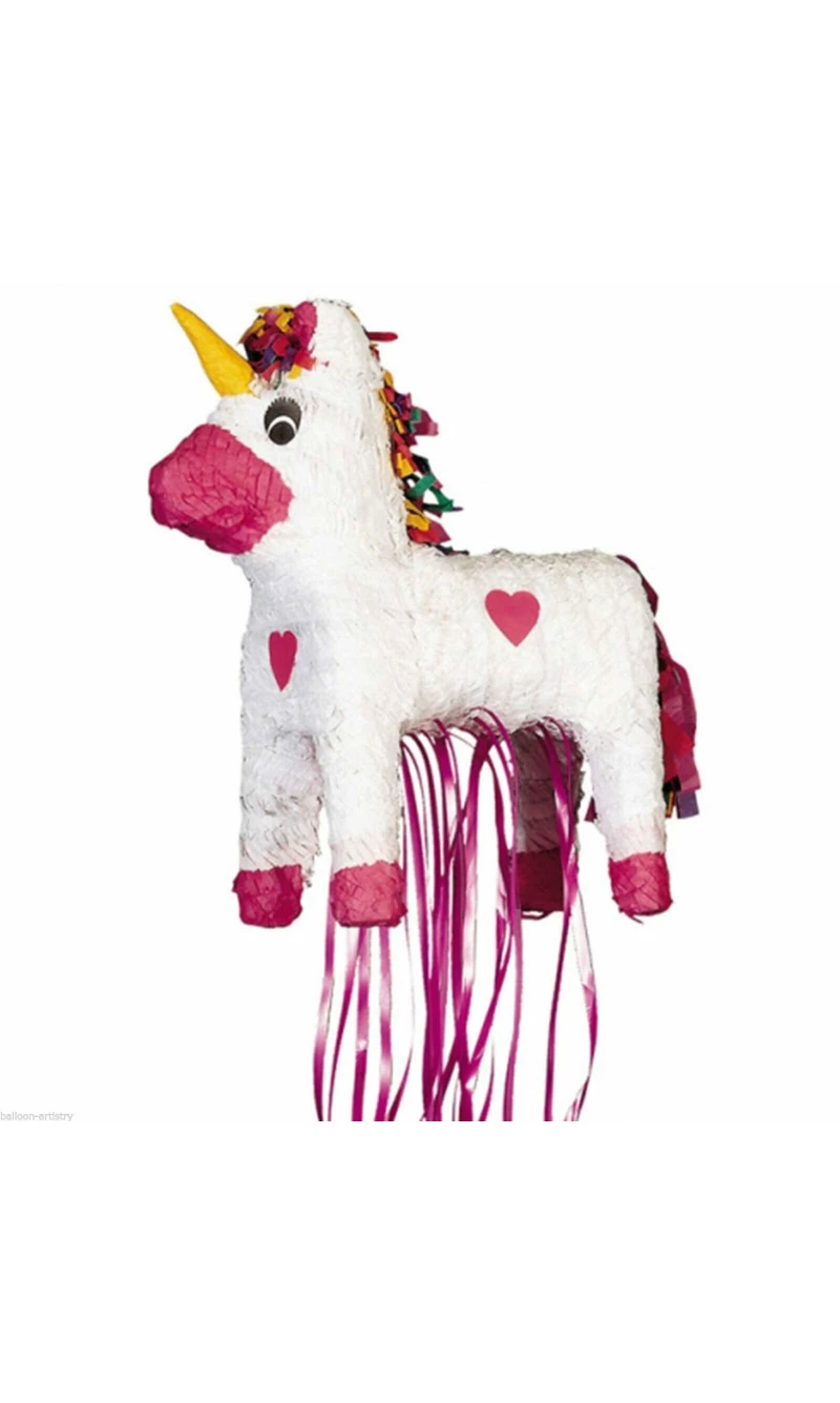 Unicorn Pull Piñata 20 Strings - 45cm x 35cm