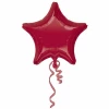 Metallic Burgundy Star Foil Balloon 18''