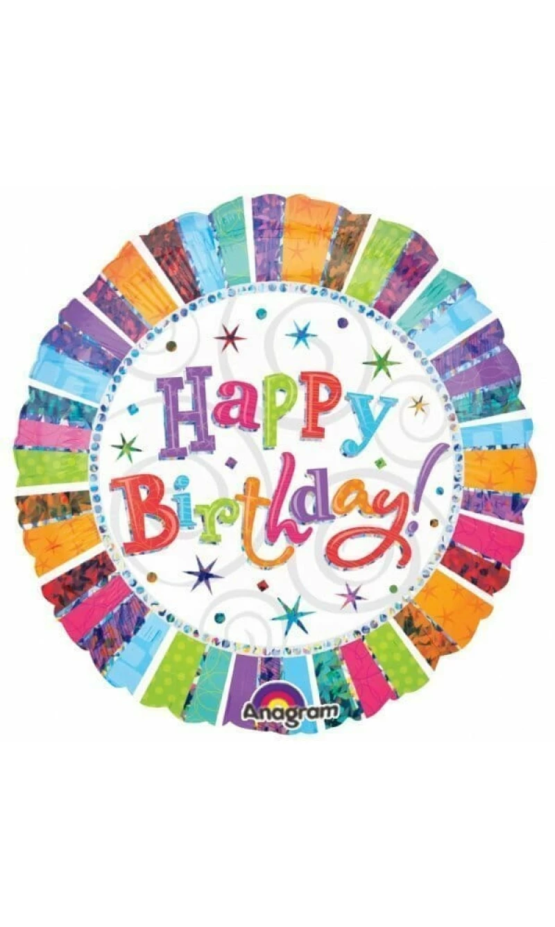 Radiant Happy Birthday to You Mini Foil Balloon 9"