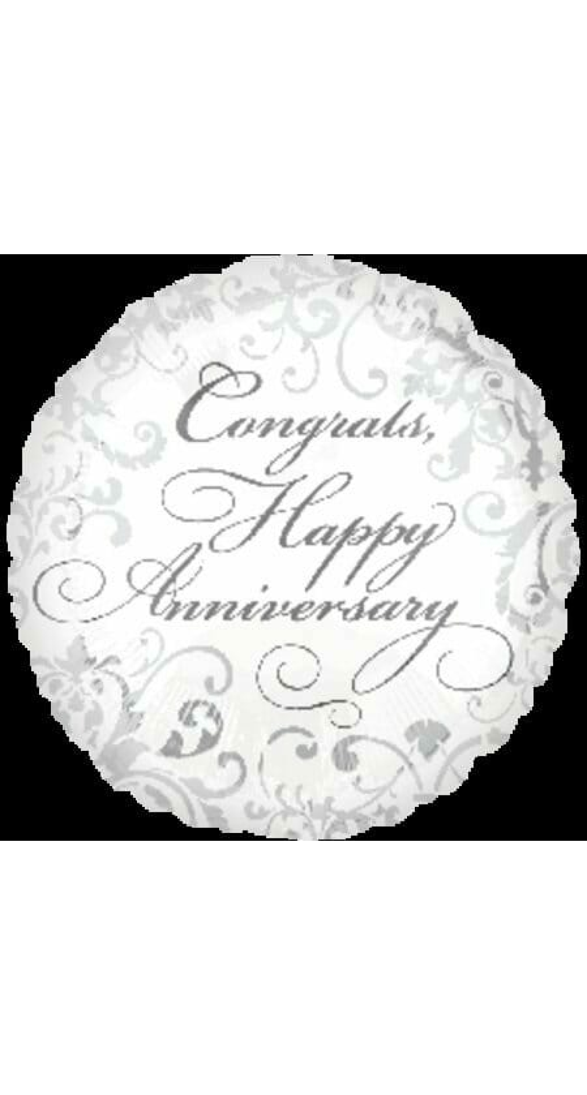 Congrats Happy Anniversary Mini Foil Balloon 9"