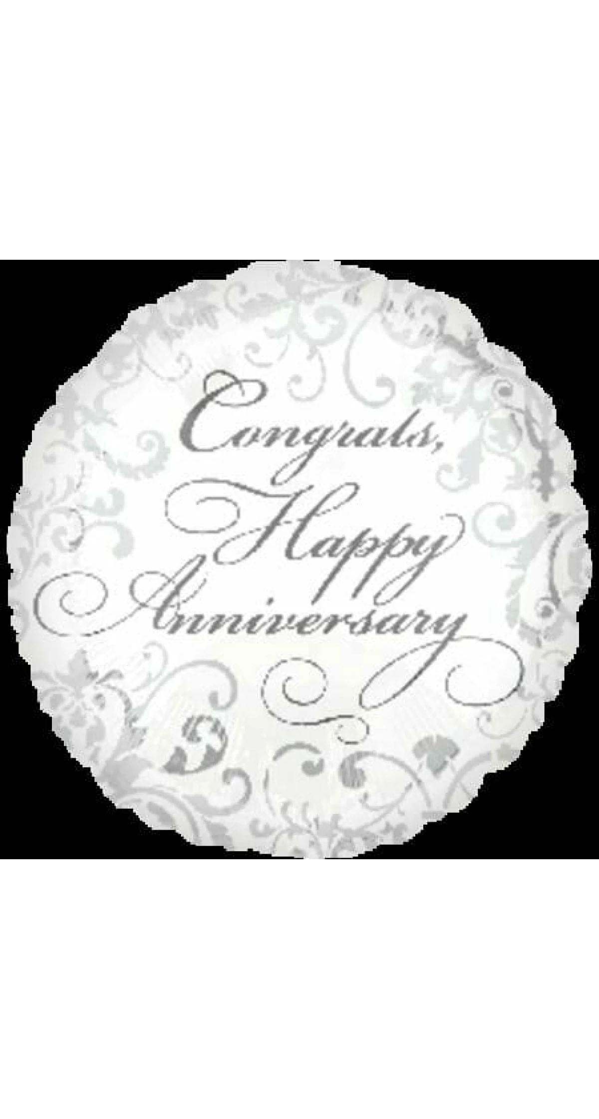 Congrats Happy Anniversary Mini Foil Balloon 9"