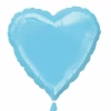 Iridescent Pearl Lite Blue Decorator Heart Foil Balloon 18"