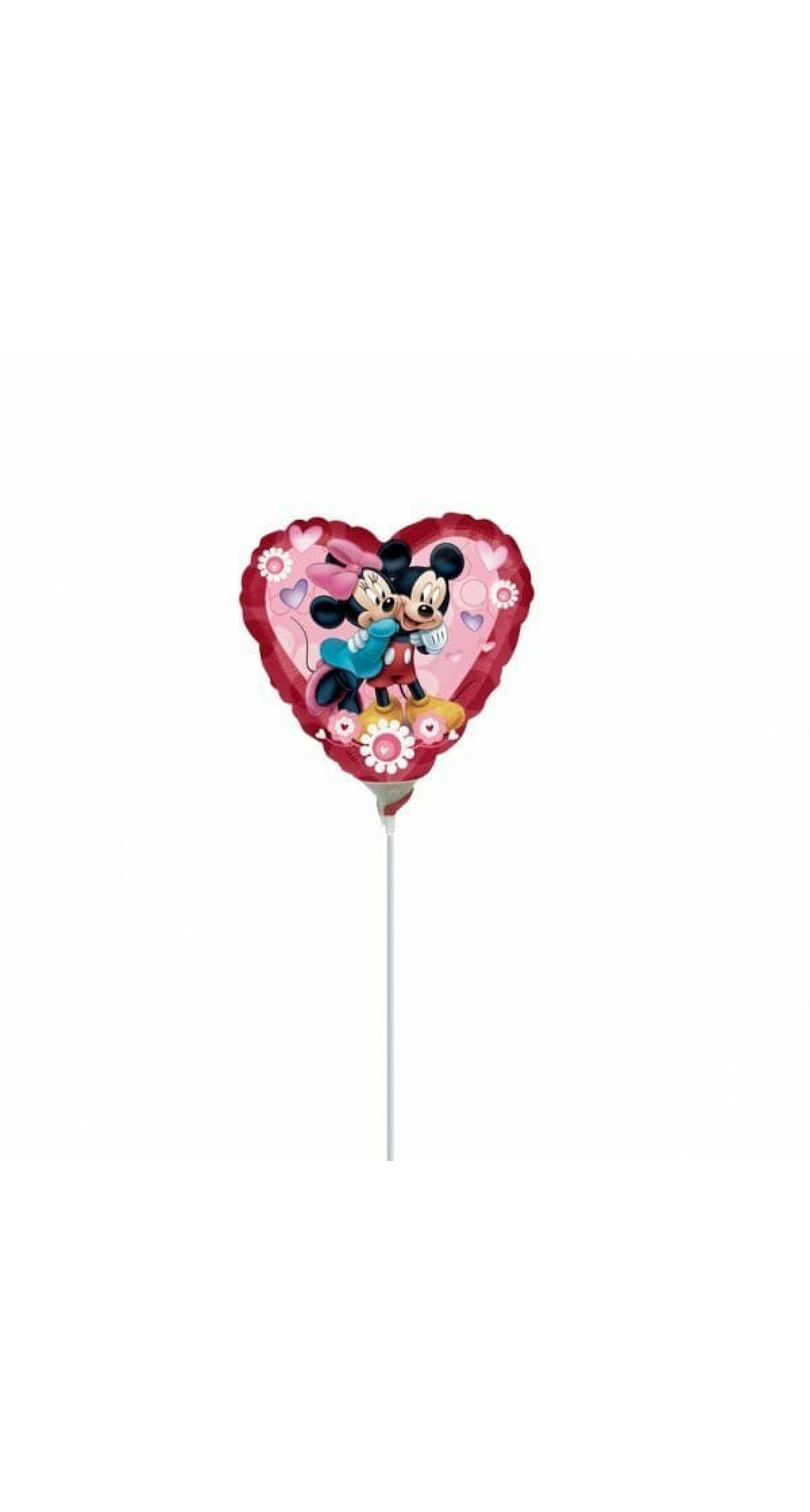 Mickey & Minnie Heart Mini Foil Balloon 9"