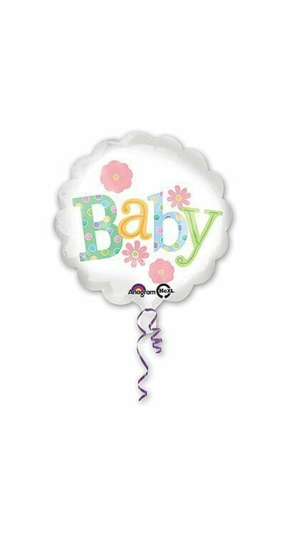 Baby Flower Foil Balloon 17"