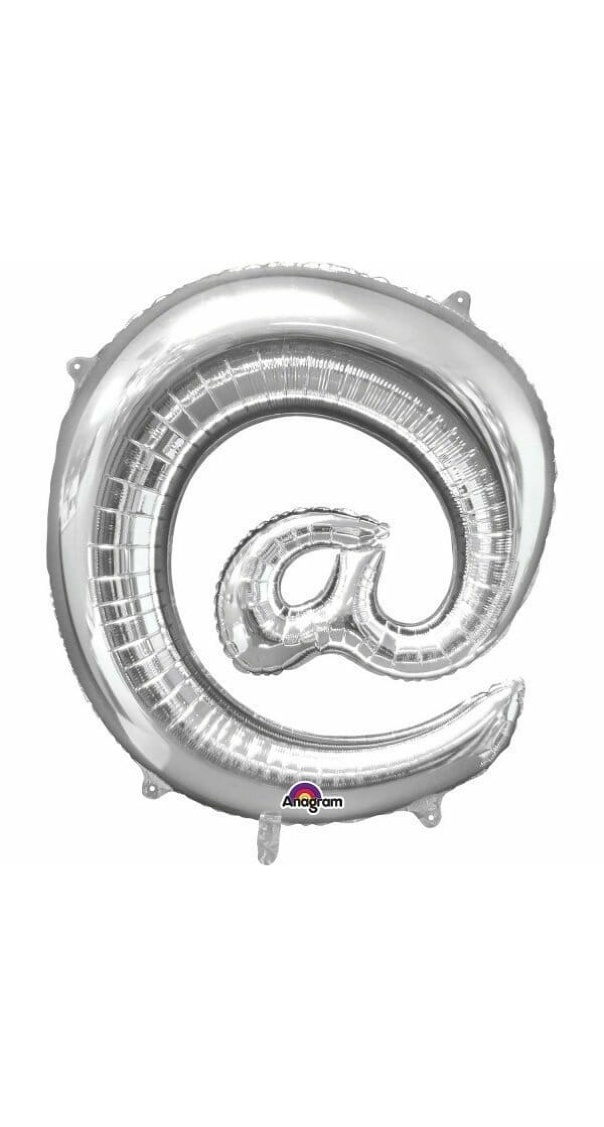 Silver Symbol " @ " Foil Balloon 34''
