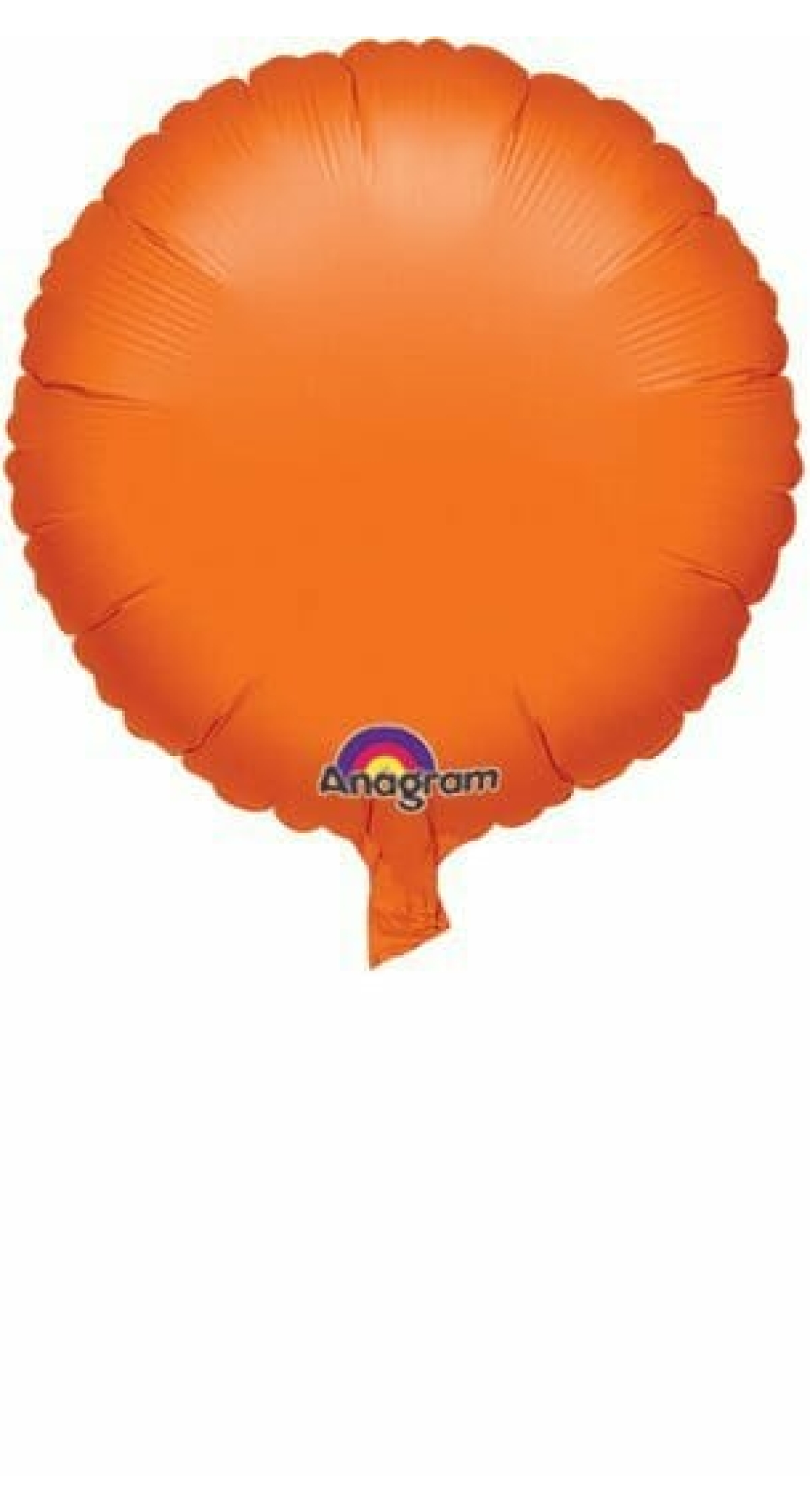 Metallic Orange Round Foil Balloon 18"