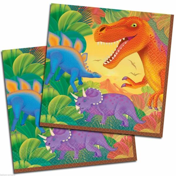 Prehistoric Party Napkins 32.7cm x 32.7cm - 16pk
