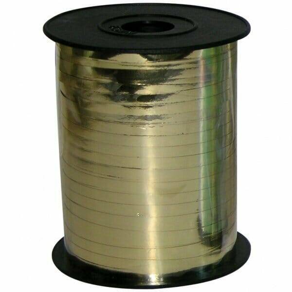 Metallic Gold Curling Ribbon Spool - 230m x 5mm