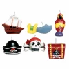 Mini Pirates Figure Candles - 6pk