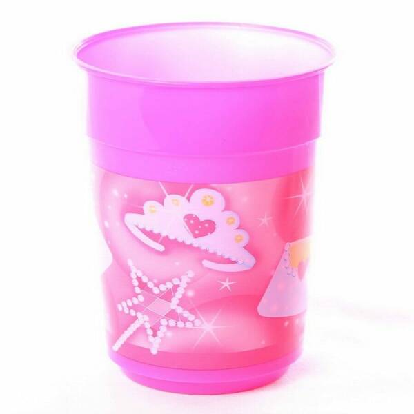 Princess Pink Plastic Tumbler - 473ml