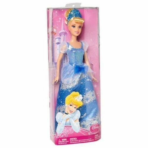 Princess Cinderella Blue Sparkling Fashion Doll - 13cm x 33cm