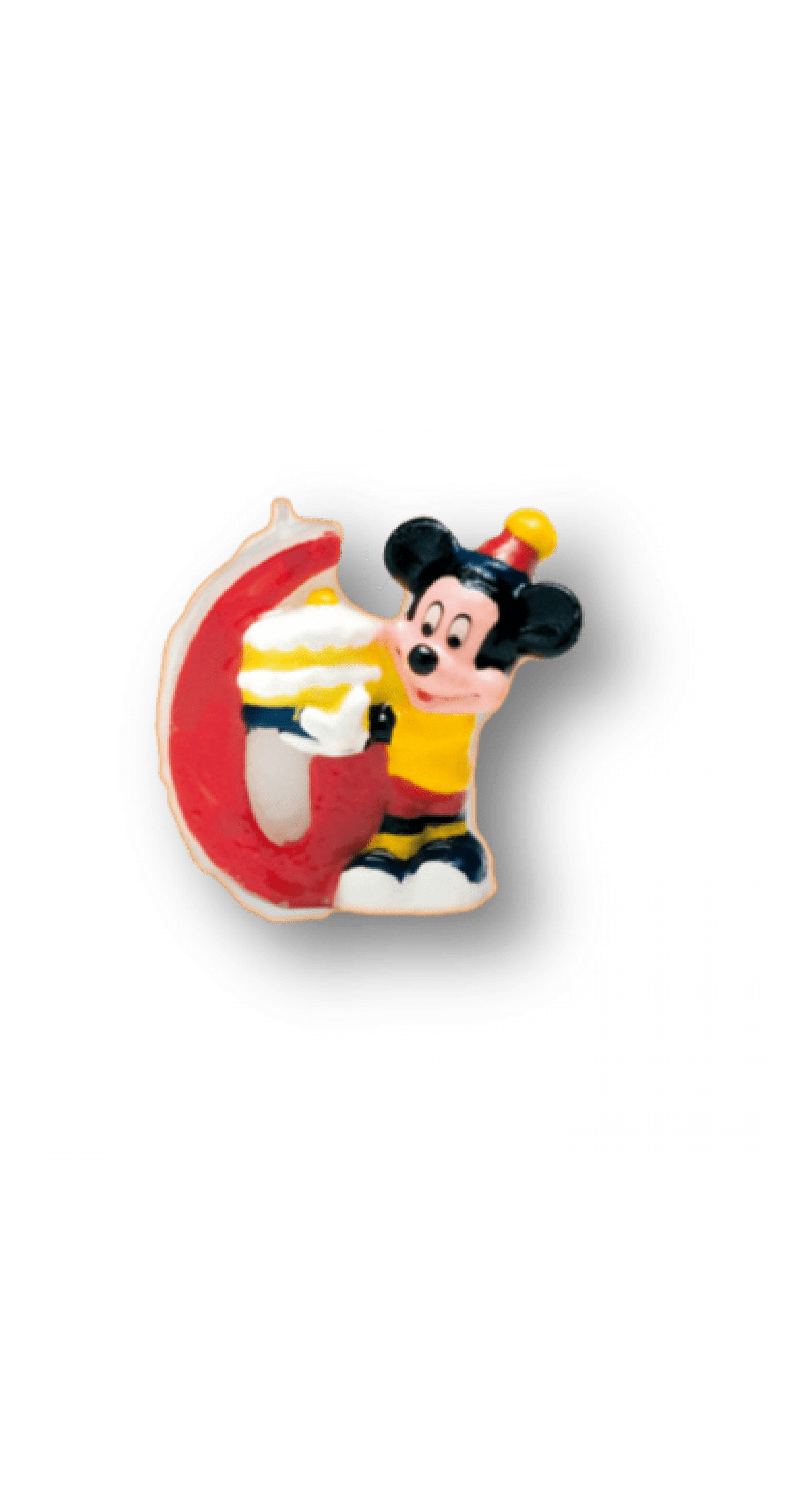 Mickey Mouse Clubhouse Birthday Candle 6 Mickey - 5.5cm