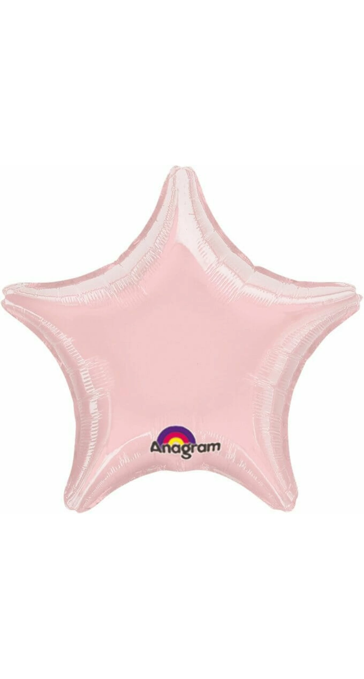 Metallic Pearl Pastel Pink Star Foil Balloon 18''