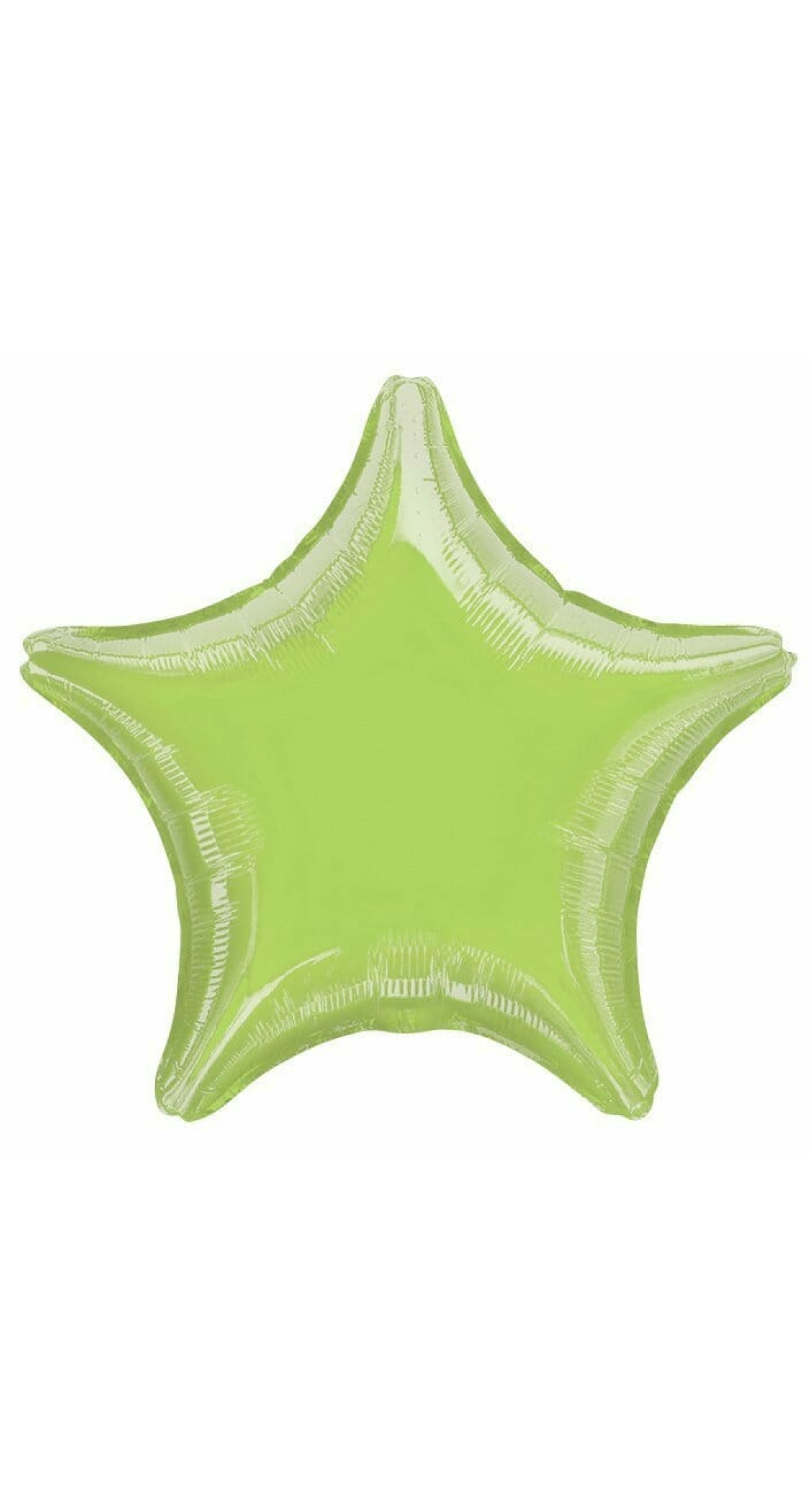 Metallic Lime Green Star Foil Balloon 18''
