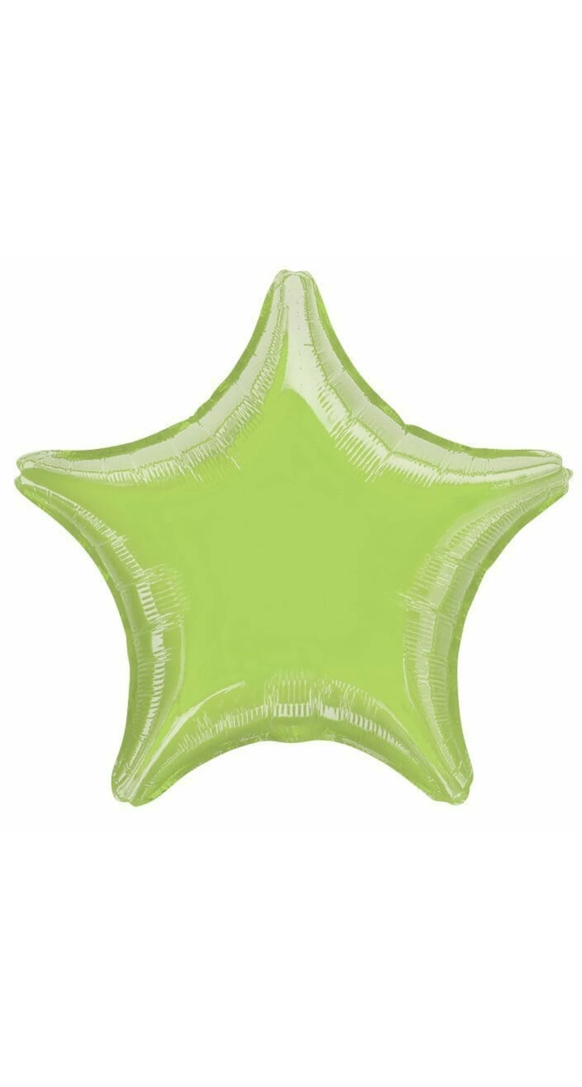 Metallic Lime Green Star Foil Balloon 18''