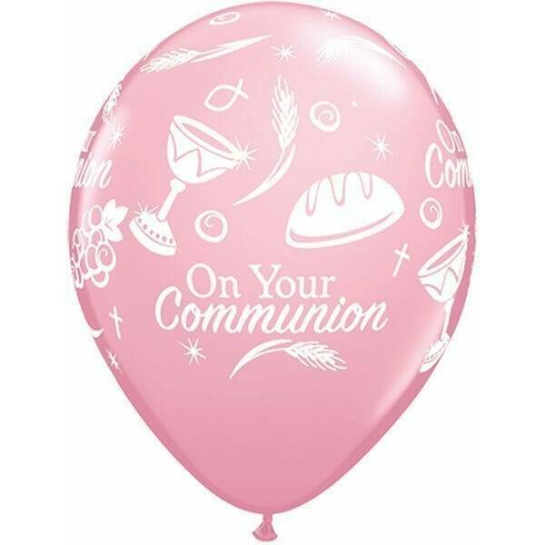 Pink Communion 11'' Printed Latex Balloon (Helium Quality)