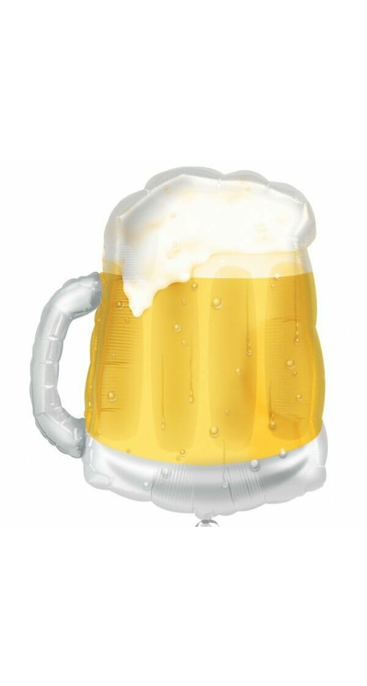 Beer Mug Transparent Super Shape Foil Balloon 20"x 23' (50cm x 58cm)