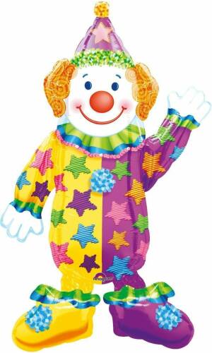 Juggles the Clown AirWalker Foil Balloon 44'' (111cm) High