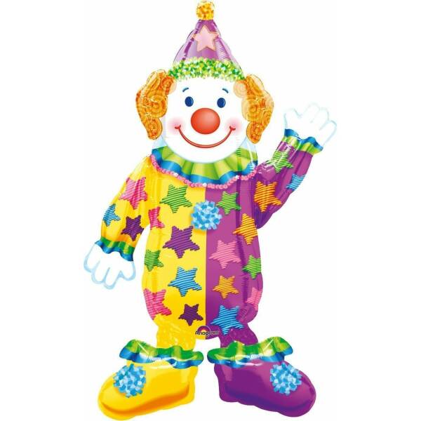 Juggles the Clown AirWalker Foil Balloon 44'' (111cm) High