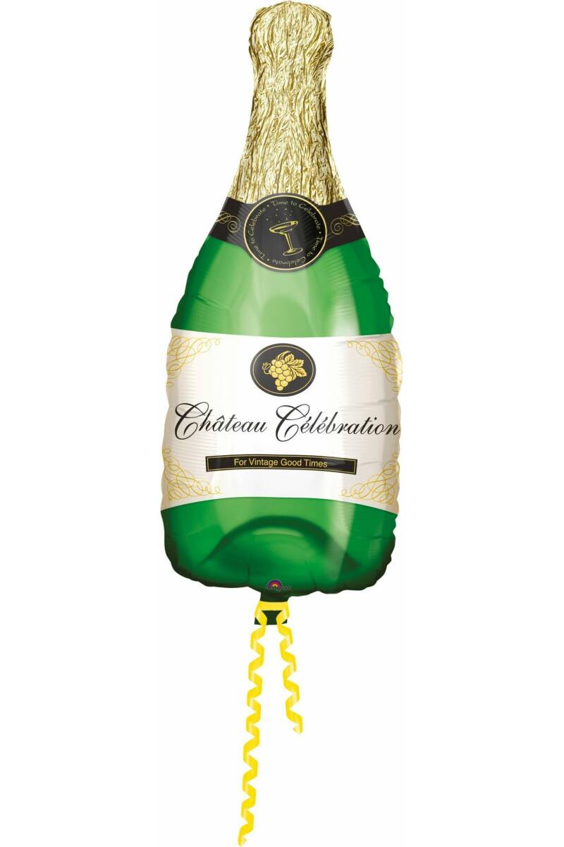 Champagne Bottle Super Shape Foil Balloon 16"