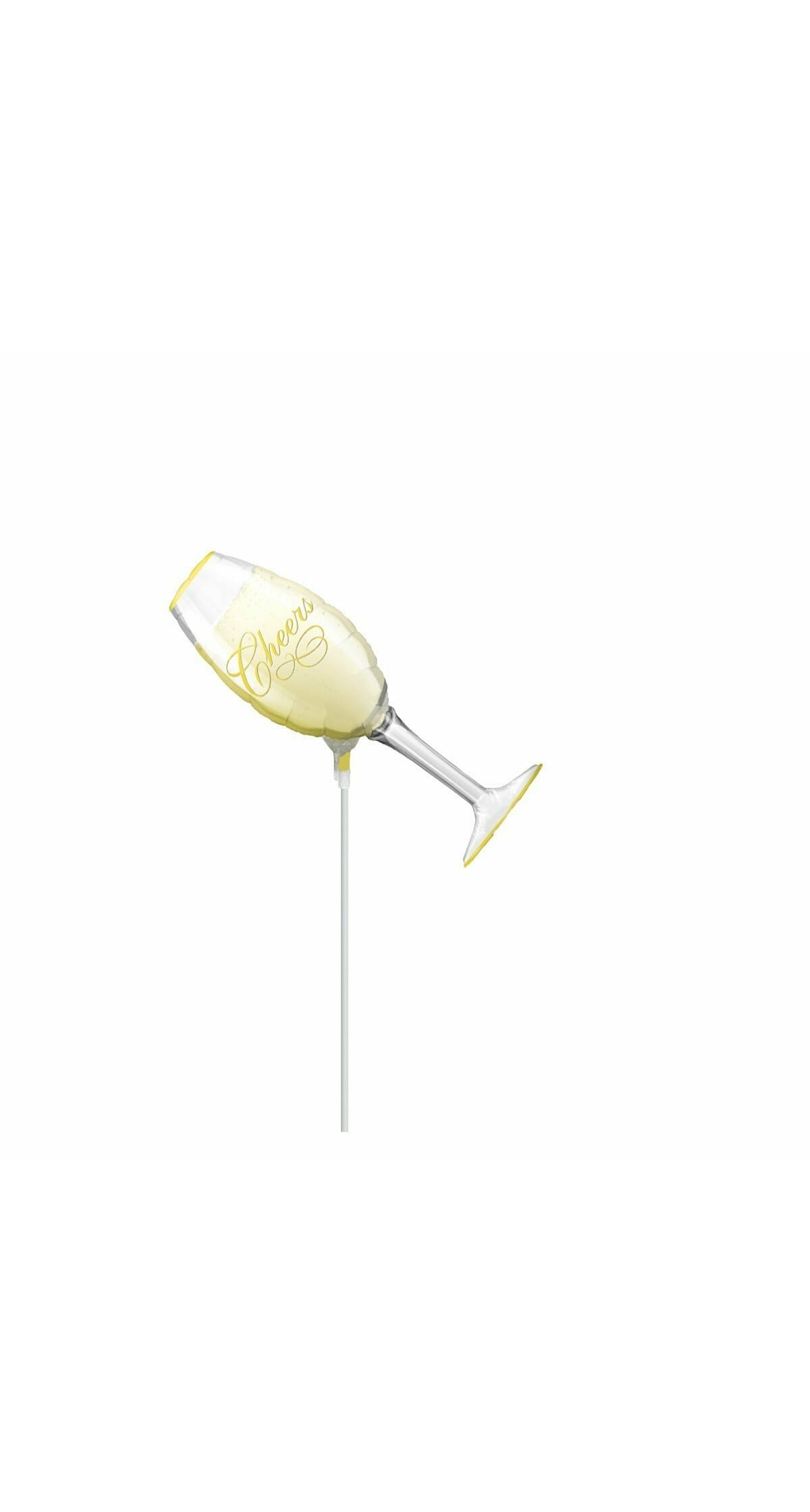 Champagne Glass Cheers Mini Foil Balloon 16"