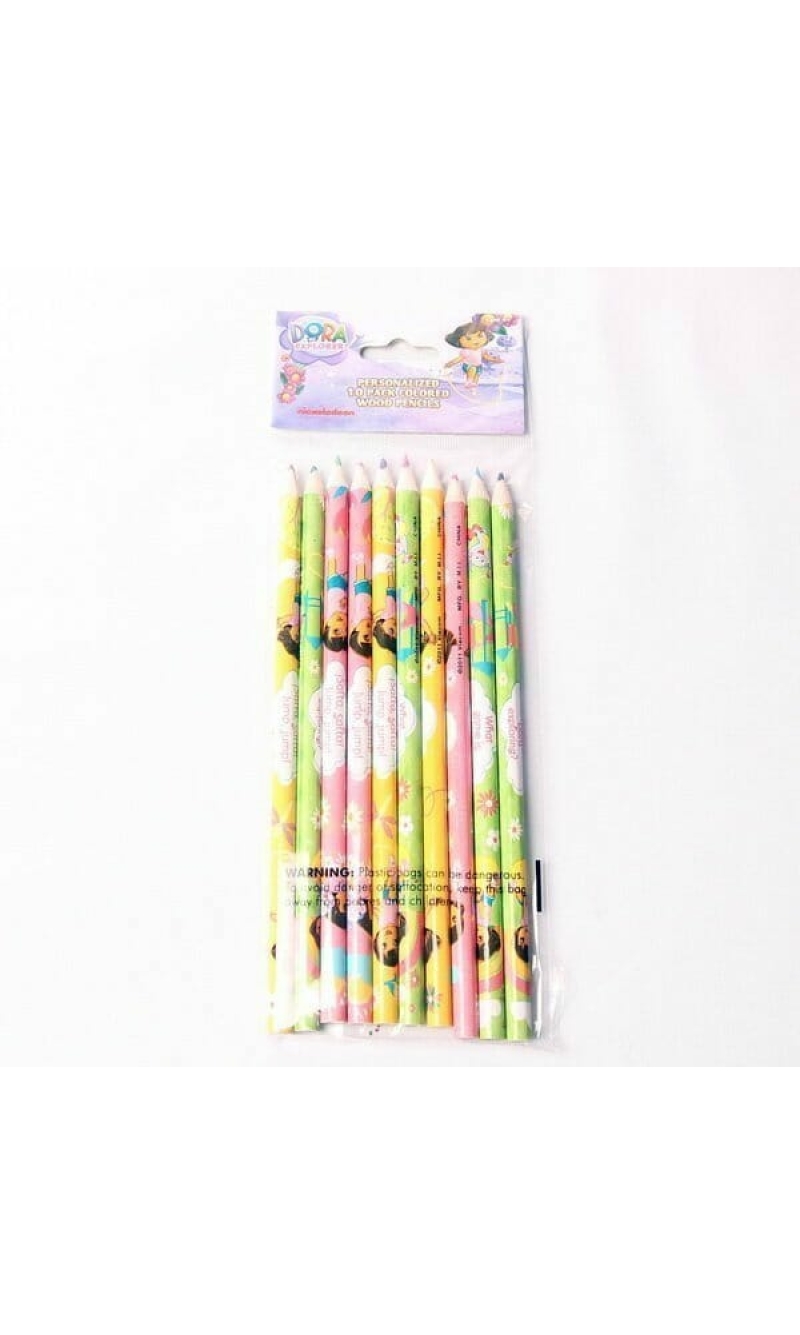 Dora the Explorer Coloured Pencils - 10pk