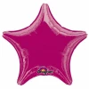 Fuchsia Dazzler Star Foil Balloon 19"