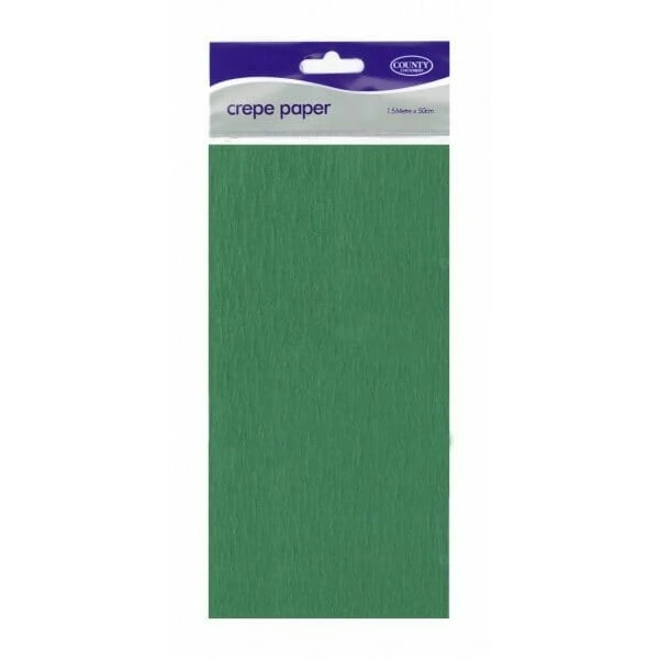 Crepe Paper Dark Creen - 150cm x 50cm