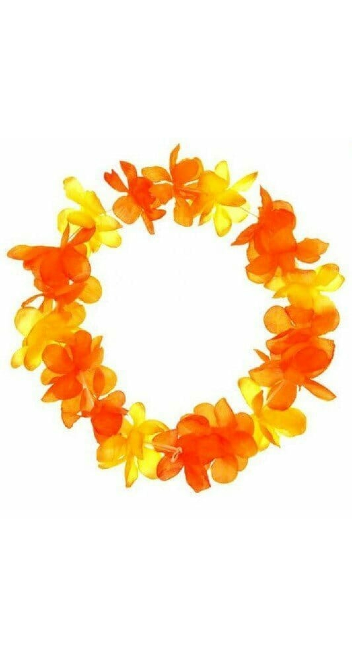 Lei Neon Orange Headband - One Size
