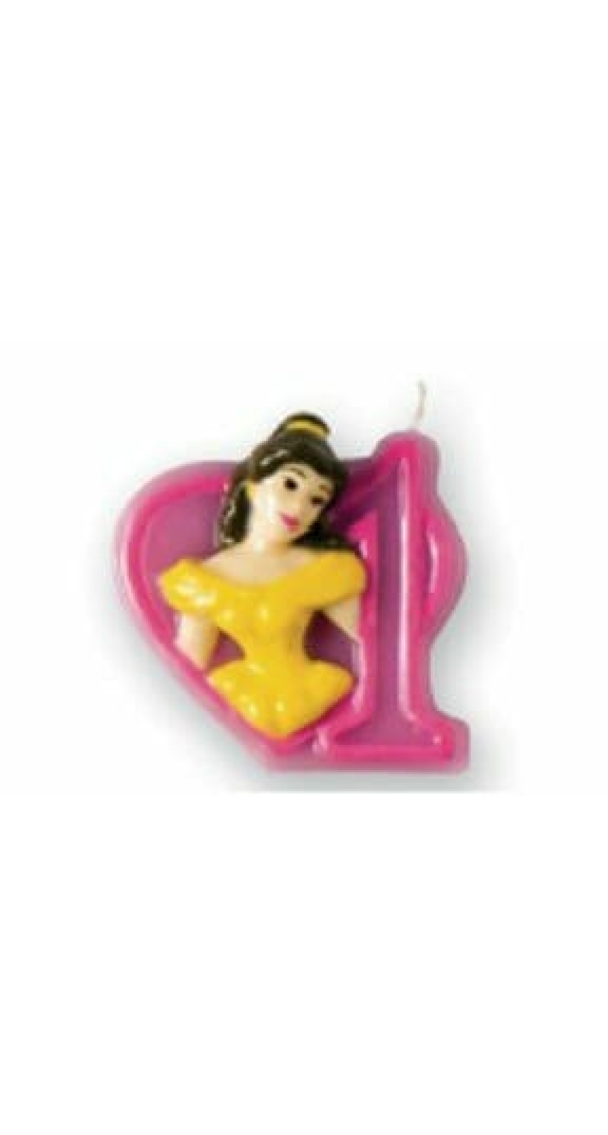 Princess Birthday Candle 1 Belle - 6cm